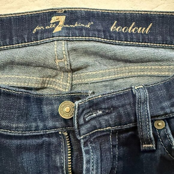 7 For All Mankind Bootcut Jeans Womens 30 Low Rise Full Length - Picture 4 of 10